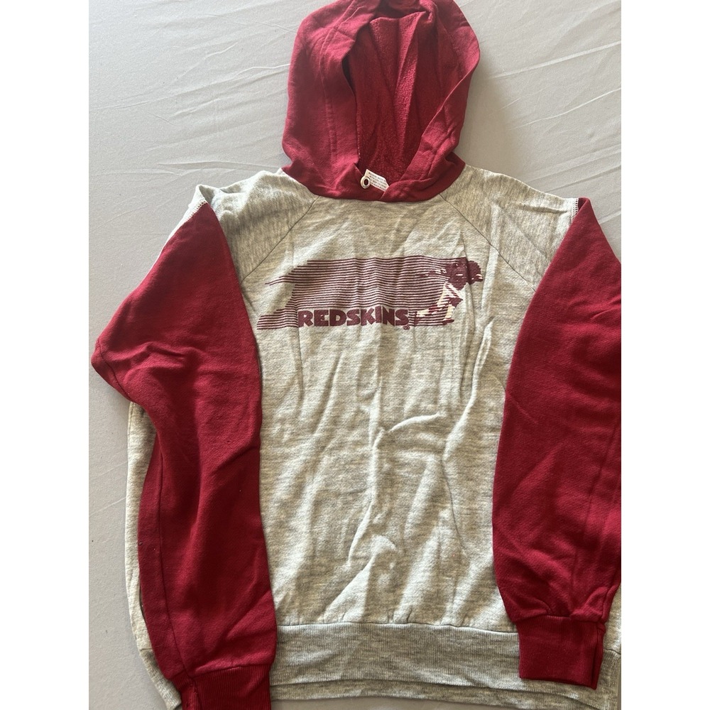 Vintage‎ Washington Redskins Kids Sweatshirt Size L 14-16 Gray Hooded